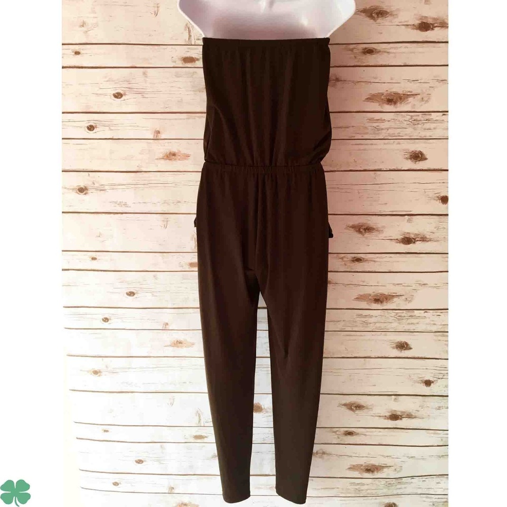 Michael Kors Brown Strapless Jumpsuit Size XS - Picture 3 of 10